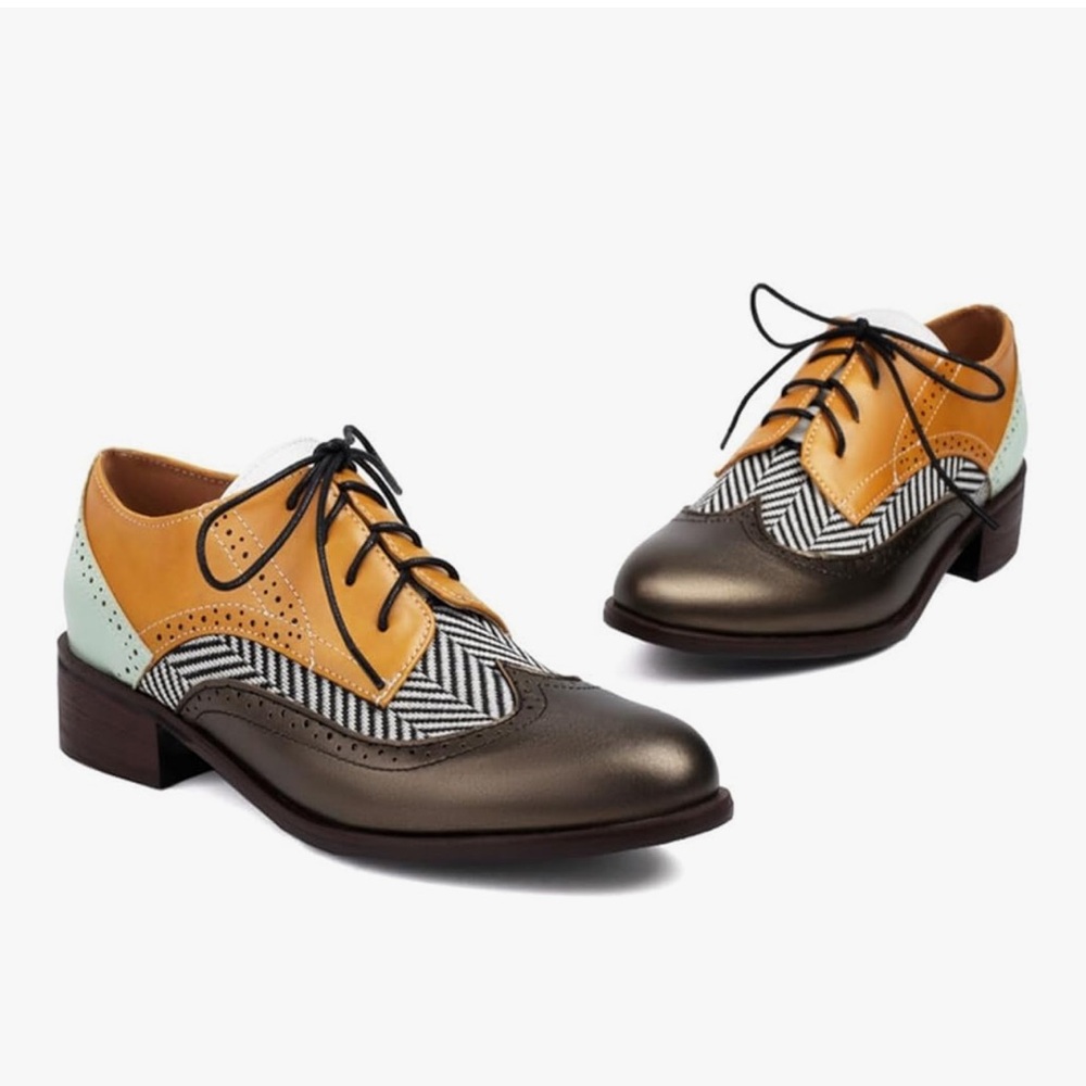 Chic Multicolor Oxford Brogues